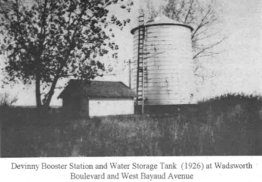 Devinny Booster Station and Water Storage Tank (1926) at Wadsworth Boulevard and West Beyond Avenue