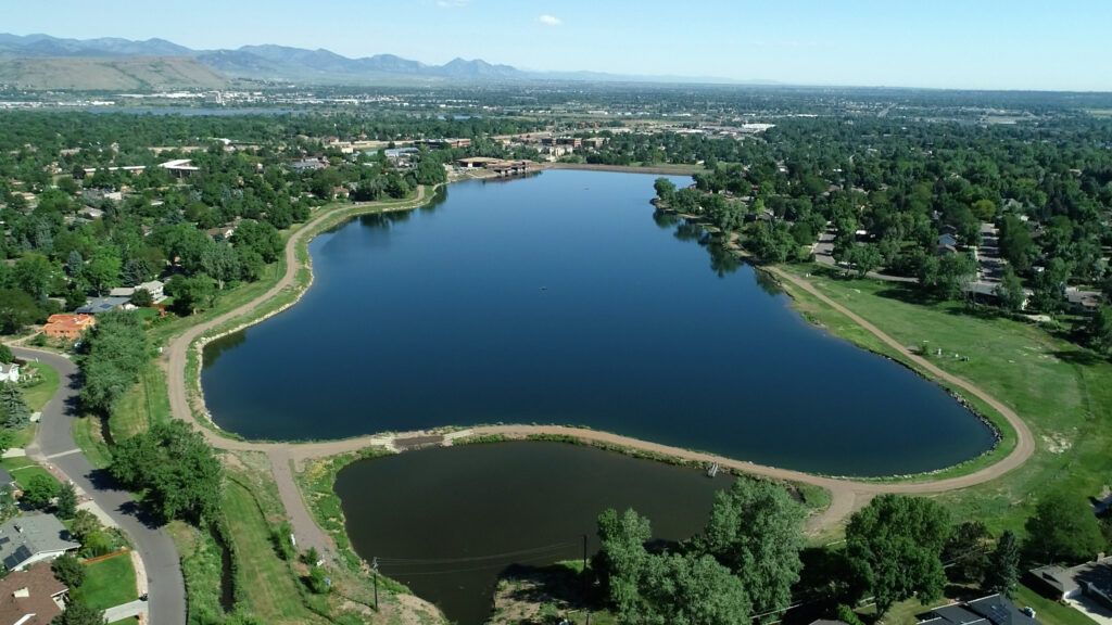 High above Maple Grove Reservoir
